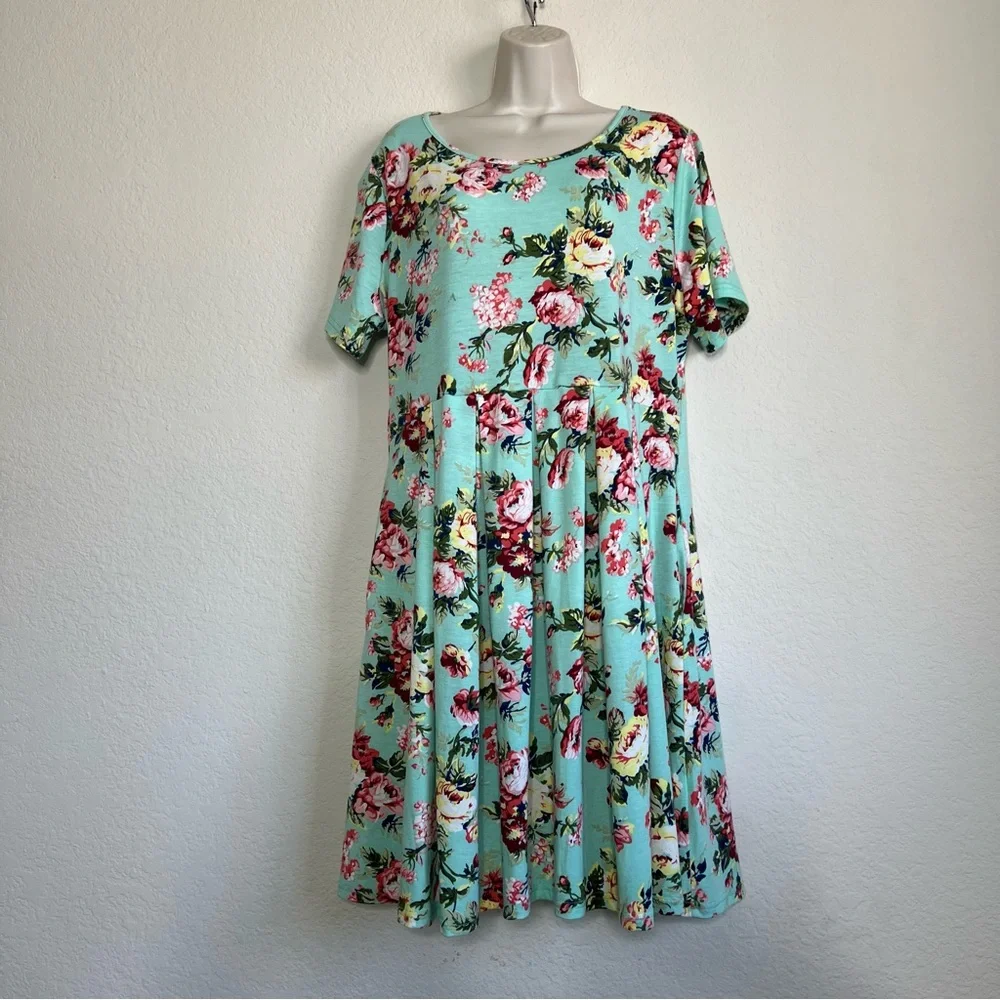 Women's Size XL Short Sleeve Pleated‎ Casual Shirt Floral Dress NWOT - Picture 13 of 13